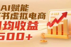 （19650期）实测落地｜AI赋能小红书虚拟电商，日均收益500+